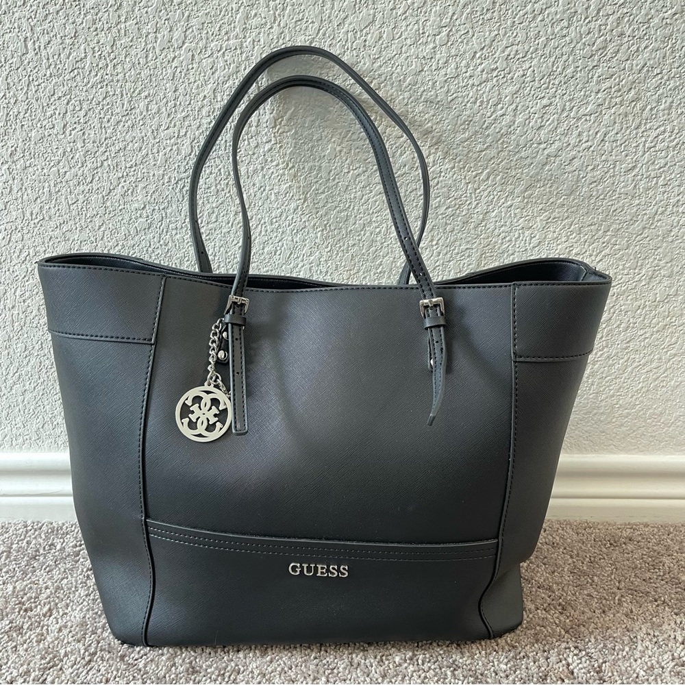 GUESS BLACK TOTE BAG